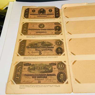 LOT 656: Reproduction and Novelty Currency and Wheat Back Pennies, a Coin Collection Birthday Card and More