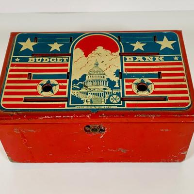 LOT 658: Tin Box Banks, 1969 First Issue Philadelphia Mint Opening Medal and Bronze Eisenhower Medal