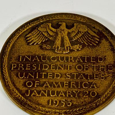 LOT 658: Tin Box Banks, 1969 First Issue Philadelphia Mint Opening Medal and Bronze Eisenhower Medal