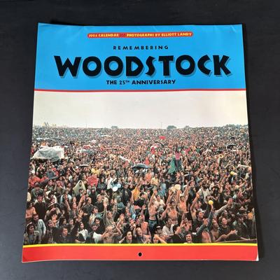 LOT 441: LP Collection: Woodstock, Woody Guthrie, Joe Cocker, Janis Joplin, Easy Rider Soundtrack & Woodstock 25th Anniversary Calendar
