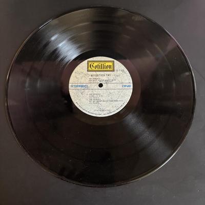 LOT 441: LP Collection: Woodstock, Woody Guthrie, Joe Cocker, Janis Joplin, Easy Rider Soundtrack & Woodstock 25th Anniversary Calendar
