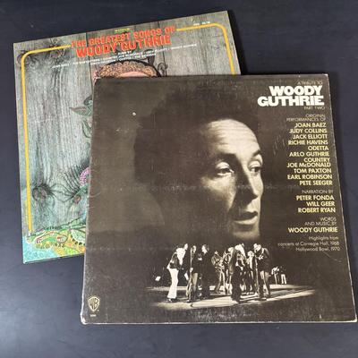 LOT 441: LP Collection: Woodstock, Woody Guthrie, Joe Cocker, Janis Joplin, Easy Rider Soundtrack & Woodstock 25th Anniversary Calendar