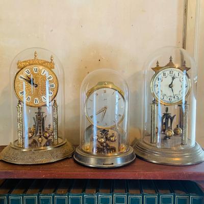 LOT 665: Set of Three (3) Anniversary Clocks by Kundo, Schultz and More