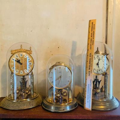 LOT 665: Set of Three (3) Anniversary Clocks by Kundo, Schultz and More