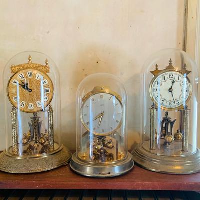 LOT 665: Set of Three (3) Anniversary Clocks by Kundo, Schultz and More