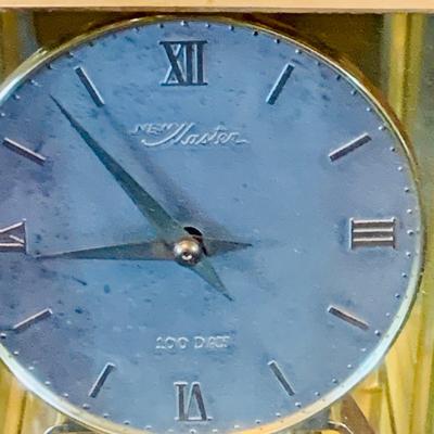LOT 666: Three Side Tables, Three Anniversary Clocks, an Hourglass and a Lamp