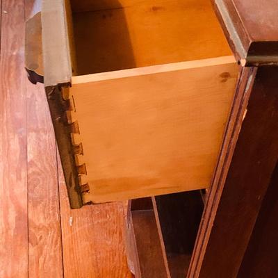LOT 667: Bookcase with Classic Books, Mantle Weather Station, Side Table with Shelf and Anniversary Clock