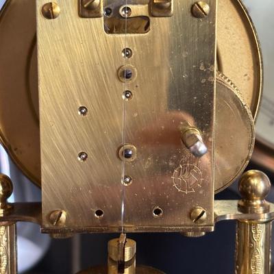 LOT 707: Kern Anniversary Clock, Brass Hourglass & Traditions Barometer