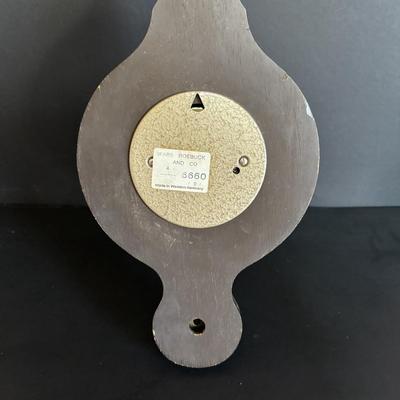 LOT 707: Kern Anniversary Clock, Brass Hourglass & Traditions Barometer