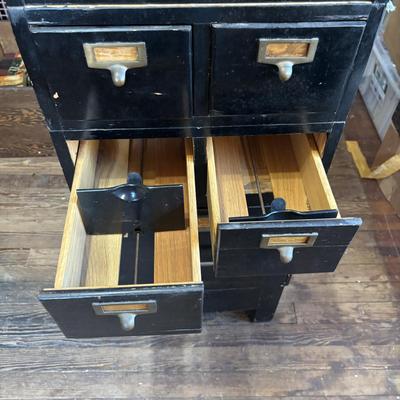 LOT 708 Vintage Globe Wernicke Stacking Filing Cabinet
