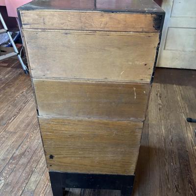 LOT 708 Vintage Globe Wernicke Stacking Filing Cabinet