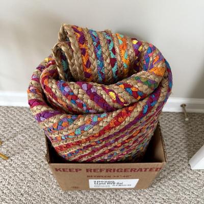 Round Rainbow Rag Rug by Orient Originals, 6’ (GB-HS)