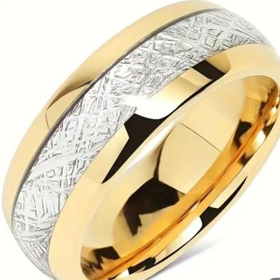 Men's Stainless steel gold color size 12