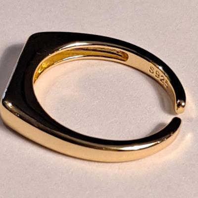 Ring 18k Gold Overlay Sterling Silver Ring