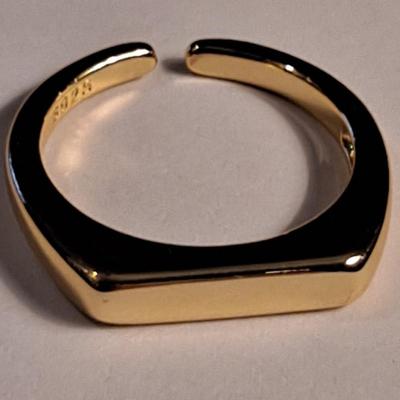 Ring 18k Gold Overlay Sterling Silver Ring