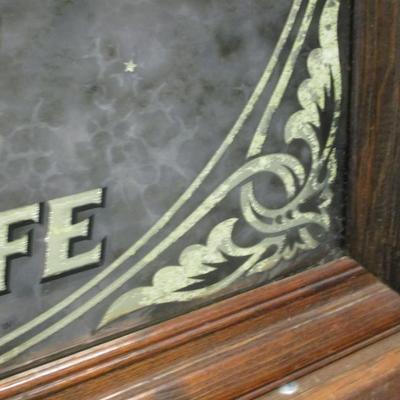 Vintage Miller High Life Beer Mirror Witch