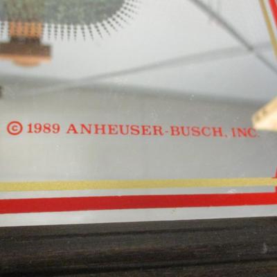 Vintage Budweiser Clydesdal's Framed Mirror
