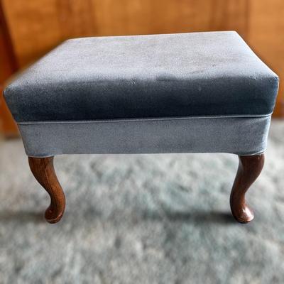 Velvet Upholstered Ottoman Foot Stool