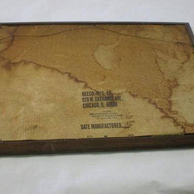 Vintage Framed Budweiser Mirror