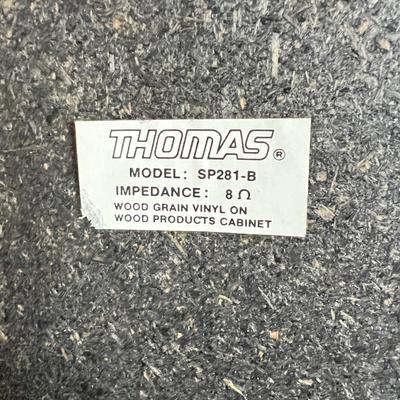 Thomas TSC-910B Turntable System w Dual Cassette Players & 2 Speakers