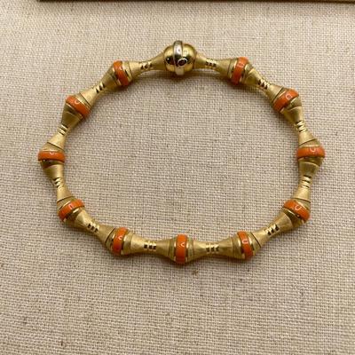 Gold Cameo Necklace with Bracelet - Both 14K (ST-SS)