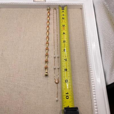 Gold Cameo Necklace with Bracelet - Both 14K (ST-SS)