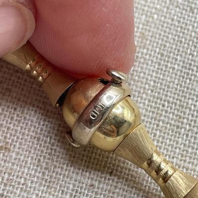Gold Cameo Necklace with Bracelet - Both 14K (ST-SS)