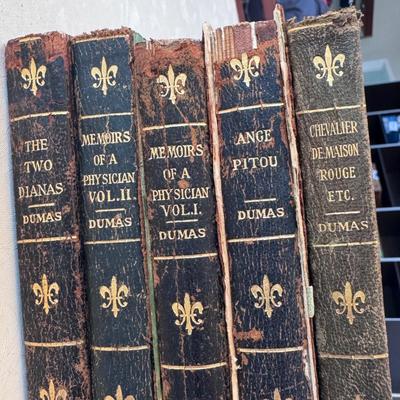 Five New Century Library Leather Books by Dumas (L-DZ)