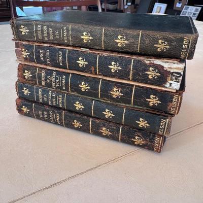Five New Century Library Leather Books by Dumas (L-DZ)