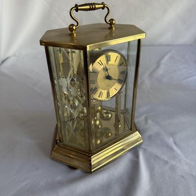 Marble Base Table Lamp with Kundo Quartz Clock (K-BM)