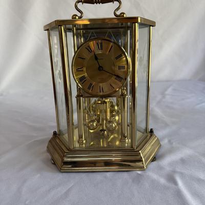 Marble Base Table Lamp with Kundo Quartz Clock (K-BM)