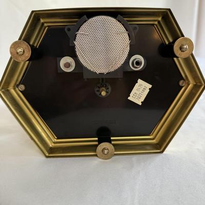 Marble Base Table Lamp with Kundo Quartz Clock (K-BM)