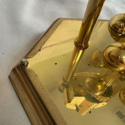 Marble Base Table Lamp with Kundo Quartz Clock (K-BM)