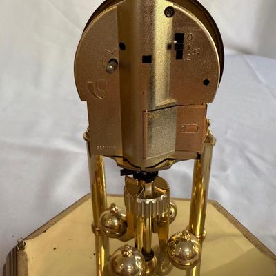 Marble Base Table Lamp with Kundo Quartz Clock (K-BM)