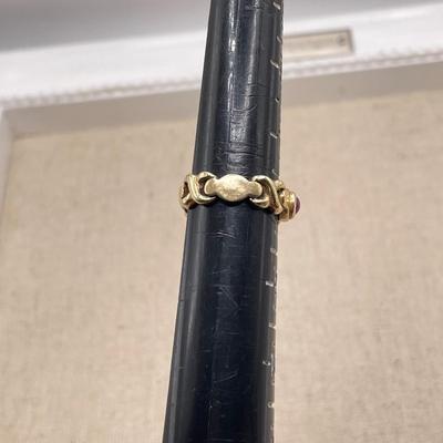 Three Unique Gold Rings 14K (ST-SS)