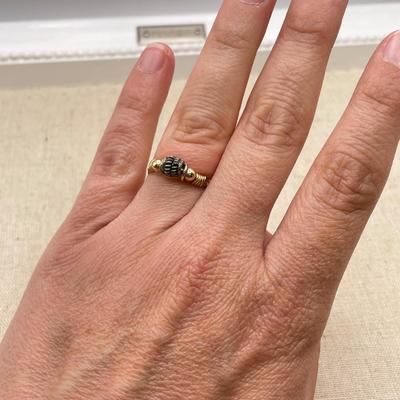 Three Unique Gold Rings 14K (ST-SS)