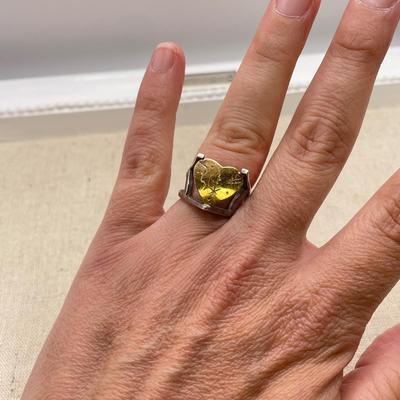 Three Unique Gold Rings 14K (ST-SS)