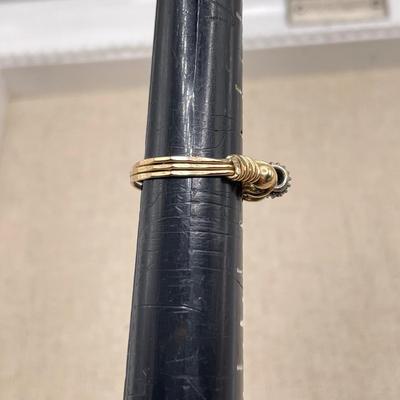 Three Unique Gold Rings 14K (ST-SS)