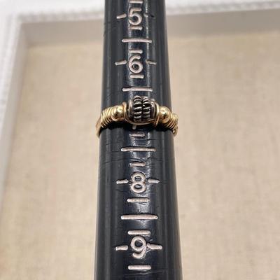 Three Unique Gold Rings 14K (ST-SS)