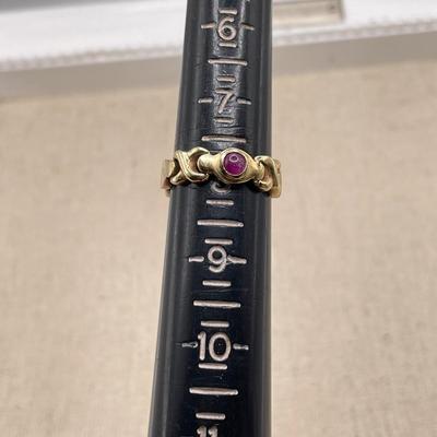Three Unique Gold Rings 14K (ST-SS)
