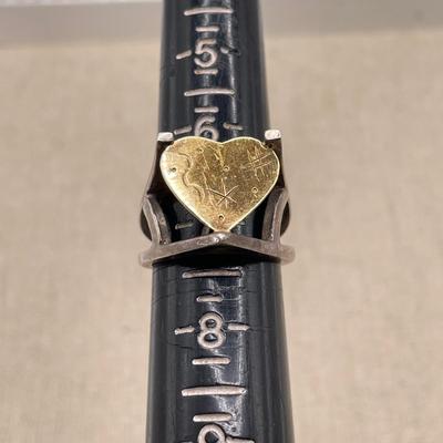 Three Unique Gold Rings 14K (ST-SS)