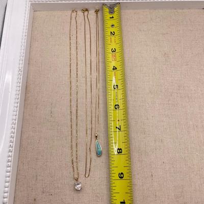 Australian Opal with 18k and 14k Chains (ST-SS)