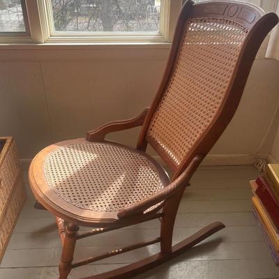 Antique French country rocking chair