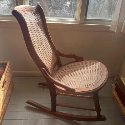 Antique French country rocking chair