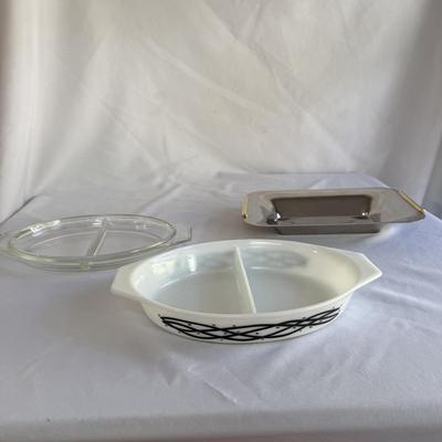 Pyrex Barbed Wire w/ Classic and MCM Serve Ware (K-BM)