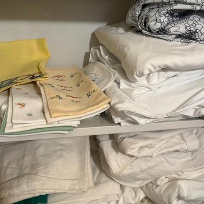Linens and things! Does not include cabinet