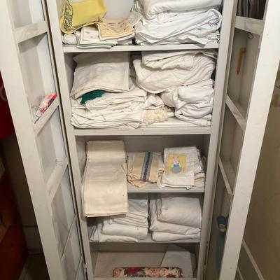 Linens and things! Does not include cabinet