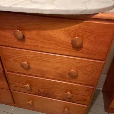 Eight drawer pine dresser