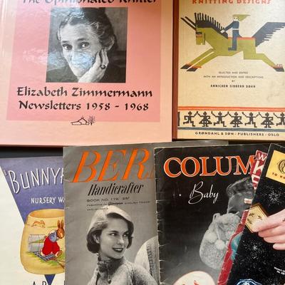 Vintage knitting books
