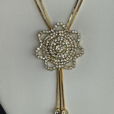 Rhinestone Gold tone Jewelry